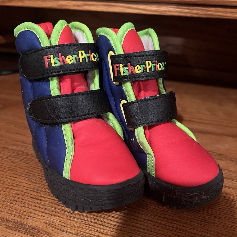Vintage Fisher Price Snow Boots Size Small 5-6 Toddler 1992 Retro 90s Winter